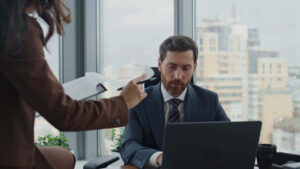 Busy Financial Advisor